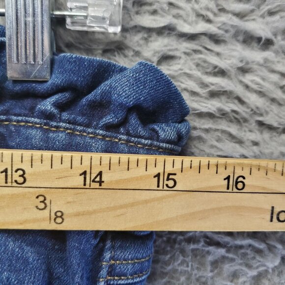 Black Label Jeans Womens Size 13 Blue Distressed Pull On Elastic Waistband - Picture 6 of 13